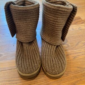 UGG Tan Knit Boots Women’s